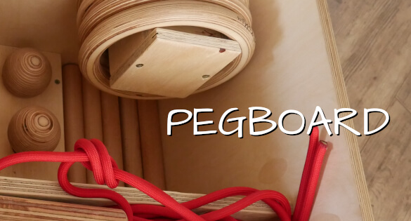 PegBoard - posilování zádových,deltových svalů,bicepsů,CORE