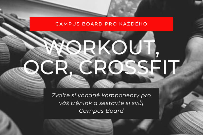 CAMPUSBOARD pro trénink lezení, OCR, Workout, crossfit